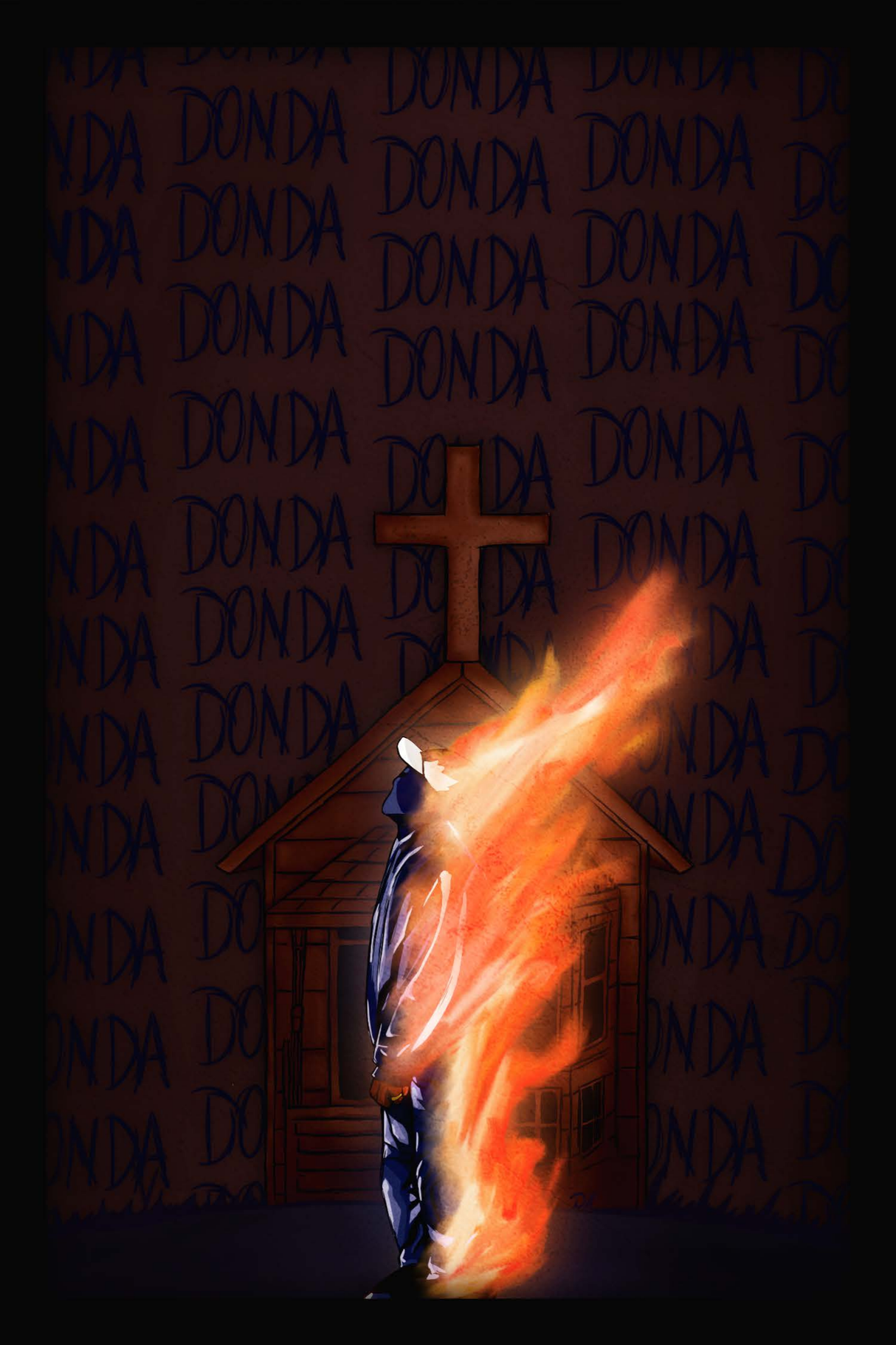Kanye West Donda 'On Fire' Poster