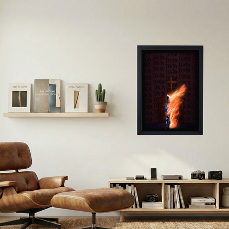 Kanye West Donda 'On Fire' Poster - Mockup 1
