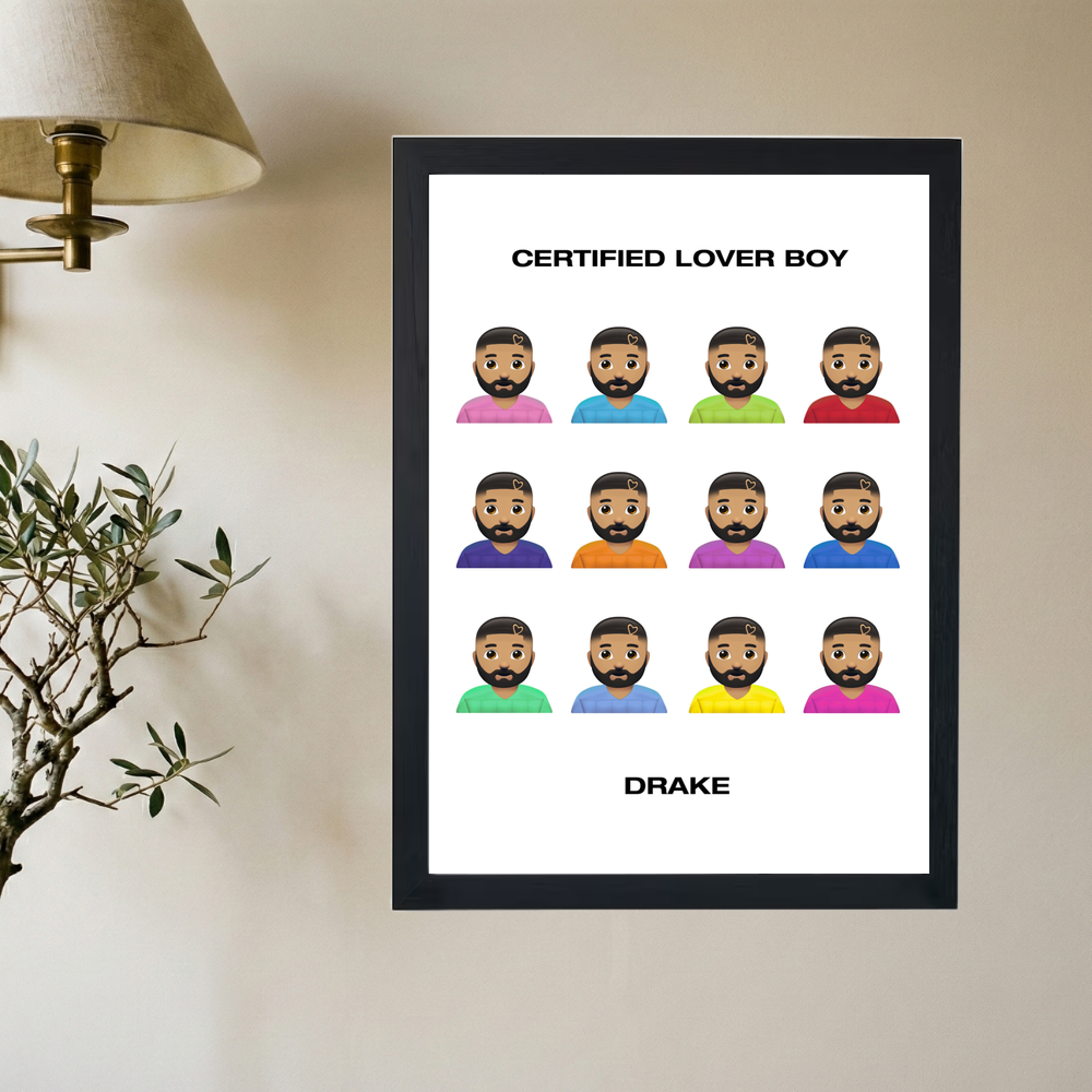 Drake 'Certified Lover Boy' Alternative Cover Poster - Mockup 2