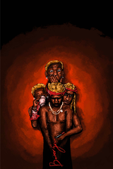 Young Thug 'Barter 6' Drawing Poster
