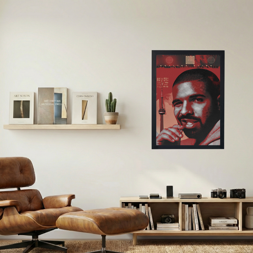 Drake '6 God' Poster - Mockup 1