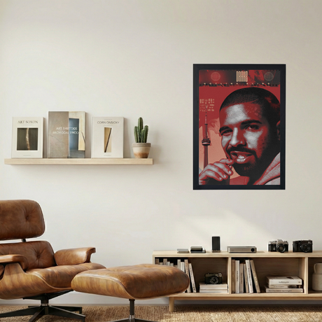 Drake '6 God' Poster - Mockup 1