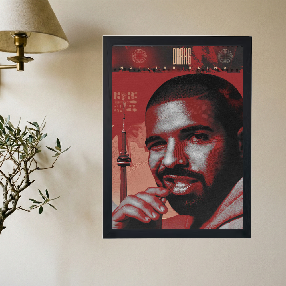 Drake '6 God' Poster - Mockup 2