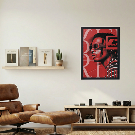 Playboi Carti 'RED' Poster - Mockup 1