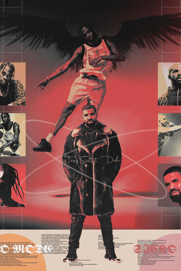 Drake x Travis Scott 'Sicko Mode' Poster
