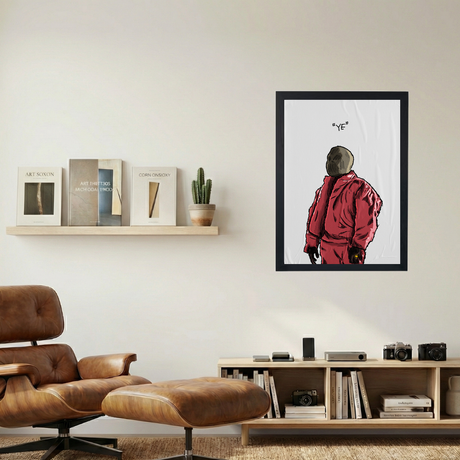 Kanye West 'Ye' Drawing Poster - Mockup 1