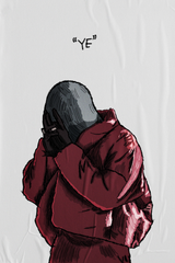 Kanye West 'Ye' Drawing Poster V2