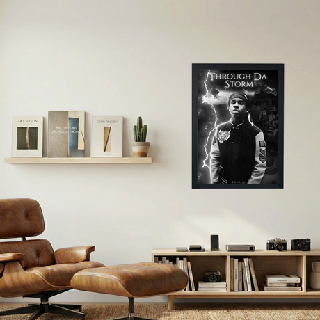 Polo G 'Through Da Storm' Poster - Mockup 1