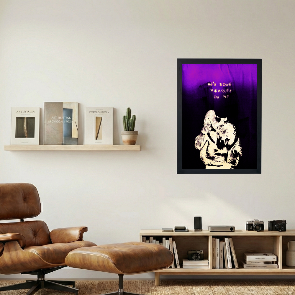 Kanye West 'Miracles On Me' Poster - Mockup 1