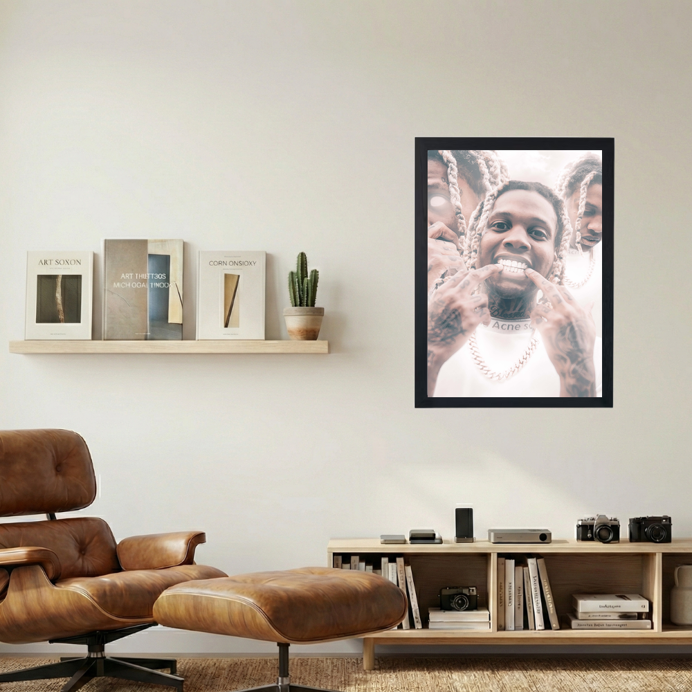 Lil Durk 'Shinin'' Poster - Mockup 1