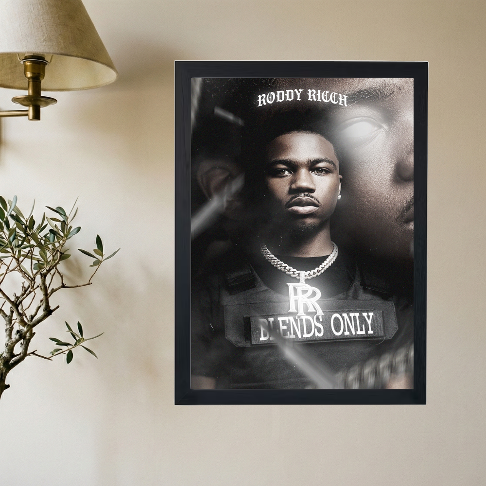 Roddy Ricch 'Blends Only' Poster - Mockup 2
