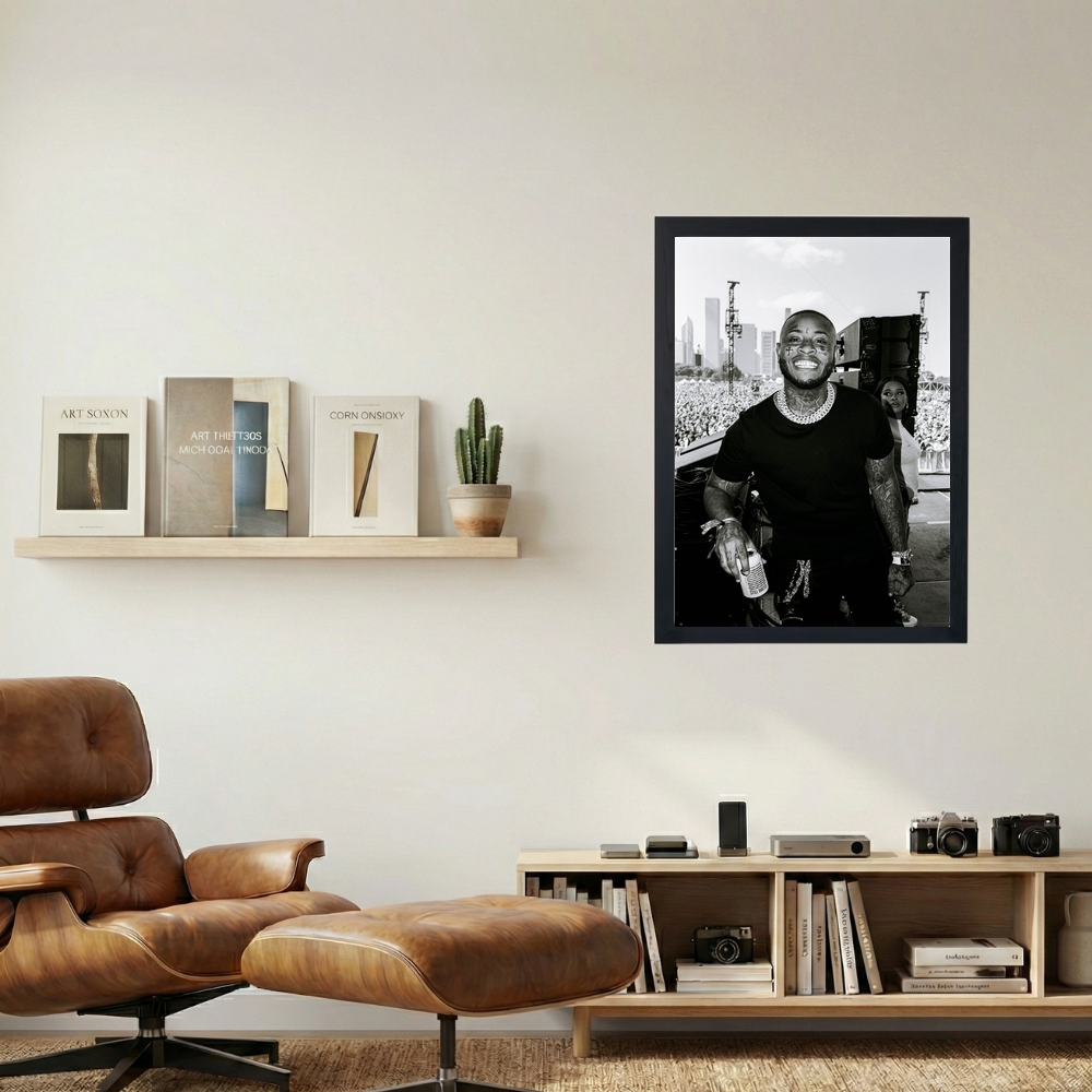 Southside 'Cheezin'' B&W Poster - Mockup 1