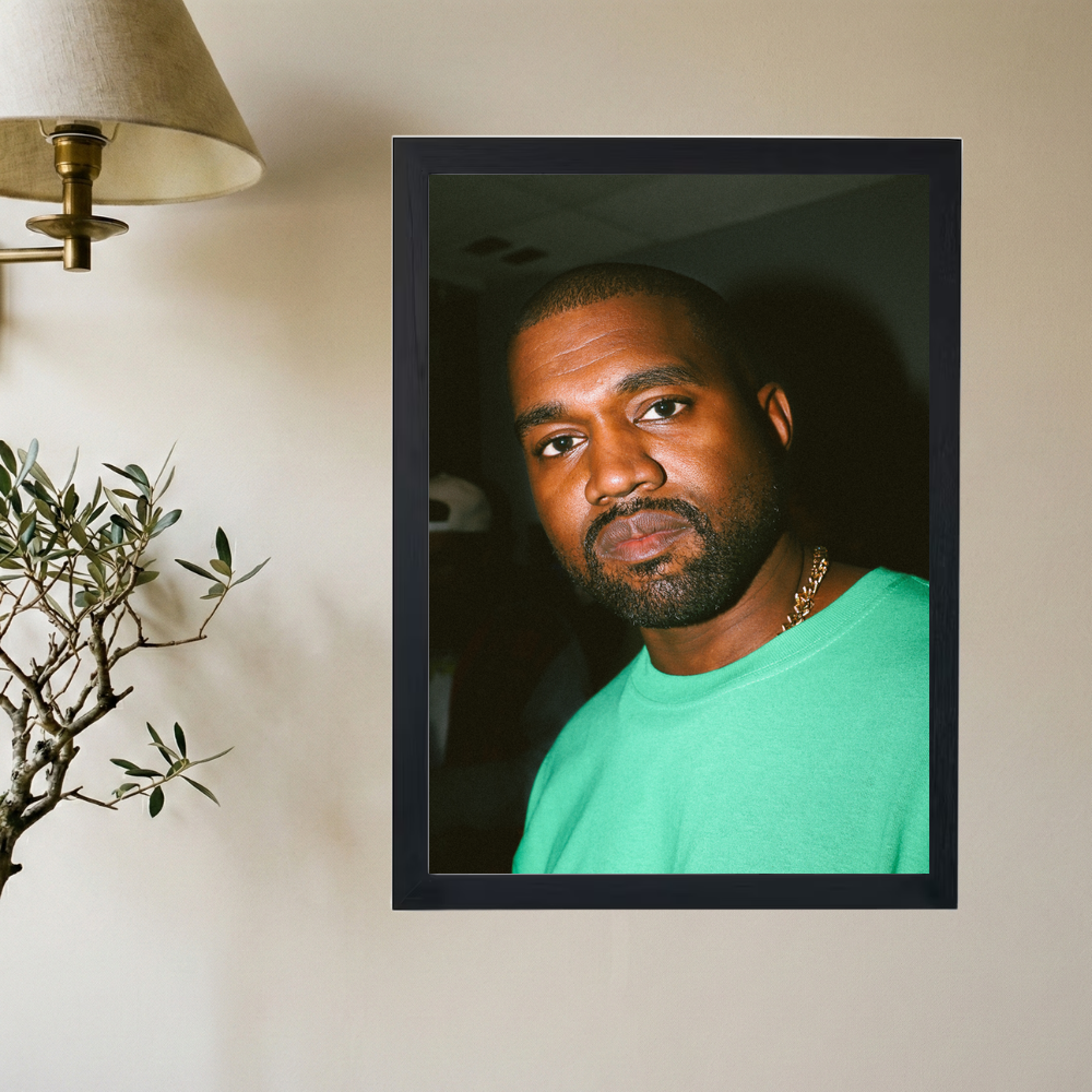 Kanye West 'Headshot' Poster - Mockup 2